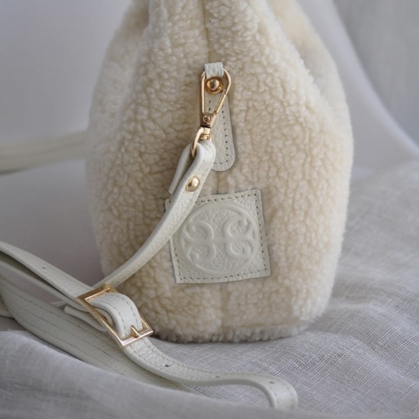 Maggie Teddy Handbag cream by Bonendis