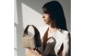 Maggie Leather Handbag Taupe by Bonendis