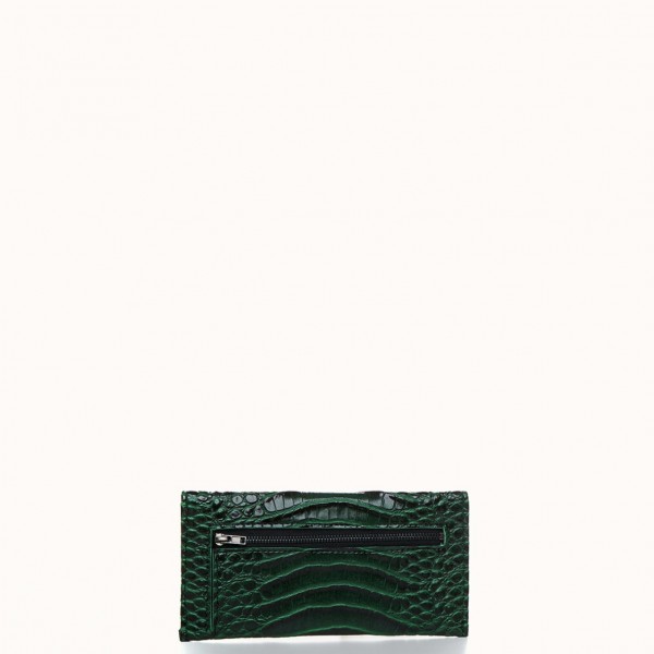 Green Croco Wallet