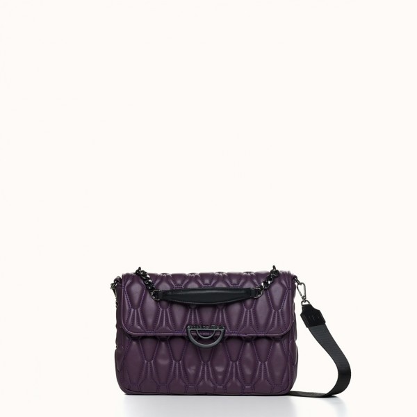 Purple Capitone Mini Bag