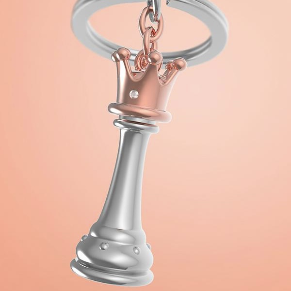 Queen Chess Keychain