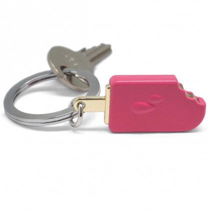 Ice Lolly Pink Keychain