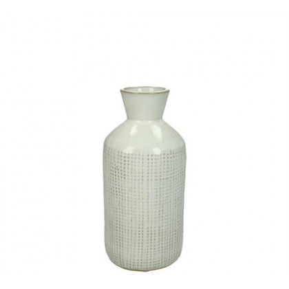 Checkered Stoneware Vase SMALL